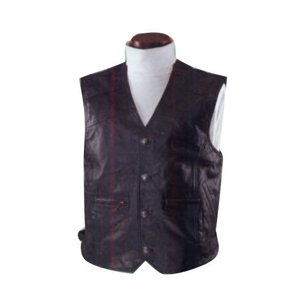 Mens Black Leather Vest – MAK Leather