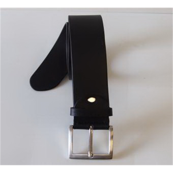 Sleek Black Leather Belt – MAK Leather
