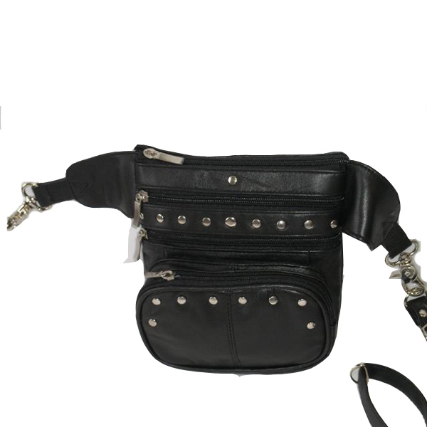Studded Biker Fanny Pack – MAK Leather