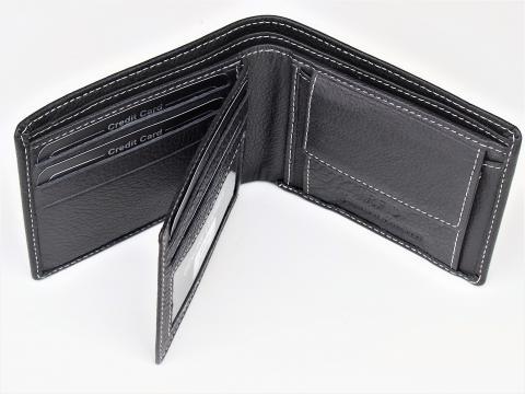 Cow Leather Bifold Wallet with RFID protection – MAK Leather