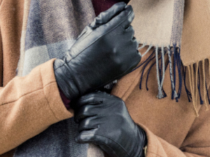leather gloves